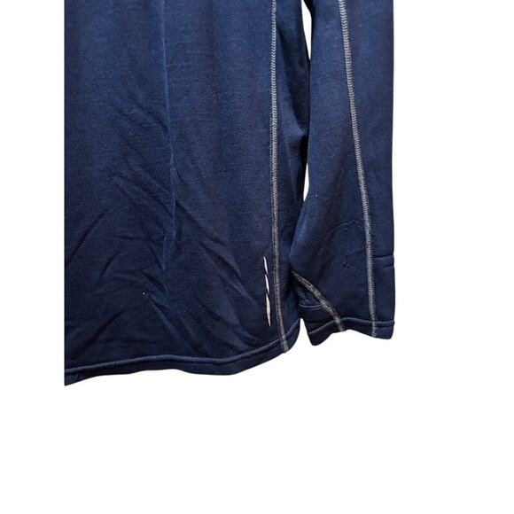 L. L. Bean Merino Wool Performance 1/4 zip Mid-weight Base Layer Blue Men's Med - Picture 6 of 7